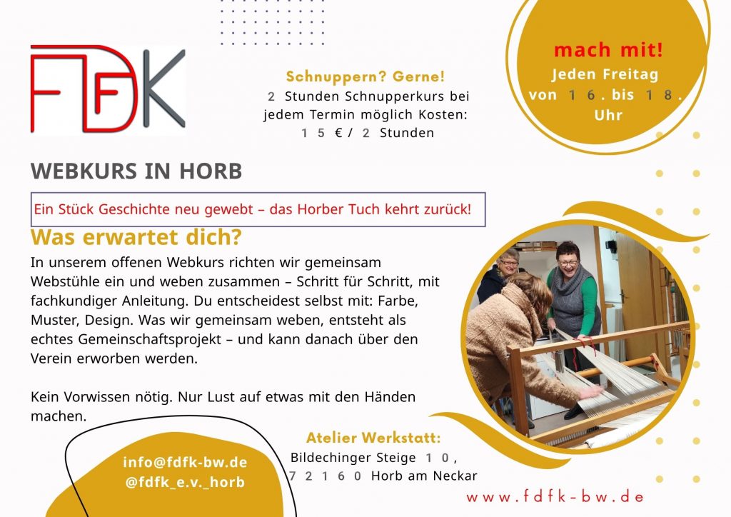 1 Flyer FDFK Flyer Weben Horb