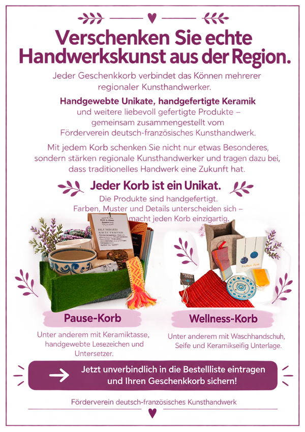 Gechenkkörbe zu Weihnachten beim FDFK